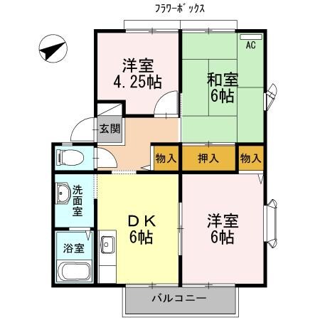 間取り図 サンビレッジ小野田