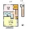 セジュールＦＲＥＥＤＯＭ　Y棟 1LDKの間取り