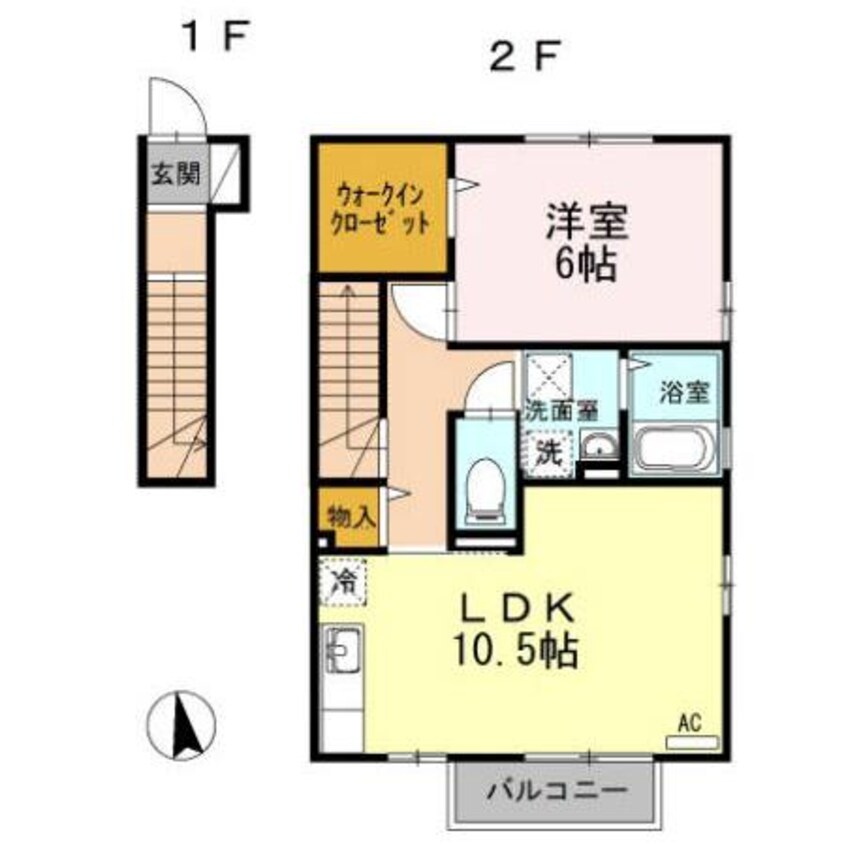 間取図 セジュールＦＲＥＥＤＯＭ　Y棟