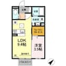 コンフォルト山口東京理科大薬学部前 1LDKの間取り