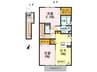 ヴィーナス 2DKの間取り