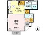 フローライト 1DKの間取り
