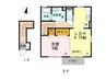 フローライト 1LDKの間取り