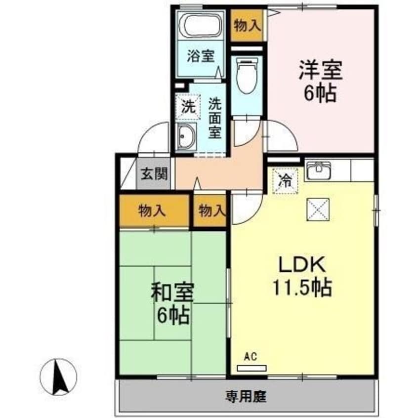 間取図 アルテール　Ａ