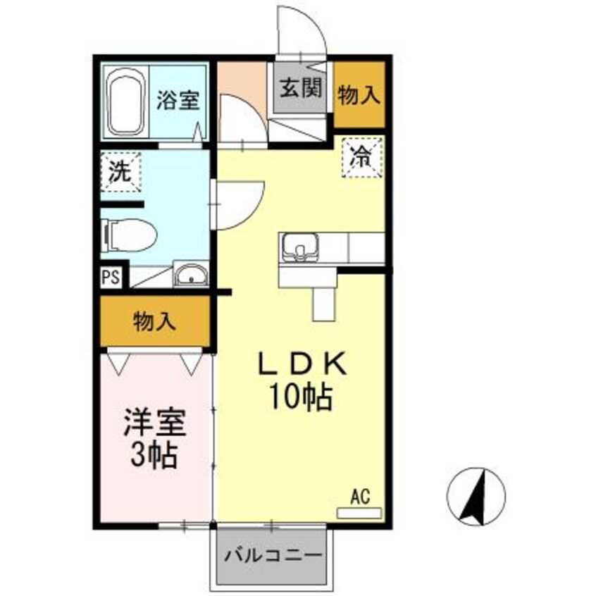 間取図 ヒルサイドテラス東須恵