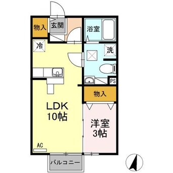 間取図 ヒルサイドテラス東須恵