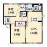 Ｍｙメゾン　みらいえ　Ａ棟 2LDKの間取り