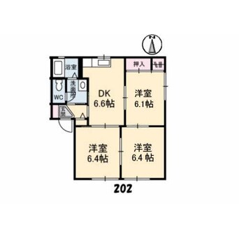 間取図 シャーメゾン高栄　A棟