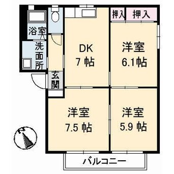 間取図 シャーメゾン殿町