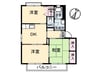 さくら館壱号棟 3DKの間取り