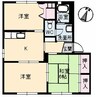 さくら館壱号棟 3Kの間取り