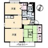 さくら館壱号棟 3Kの間取り