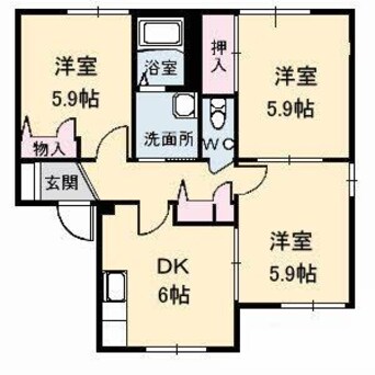 間取図 シャーメゾン高栄　Ｂ棟