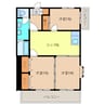 エメラルドマンション津布田 3DKの間取り