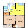 ハイツ光　２ 2DKの間取り