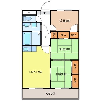 間取図 アビリティ厚南