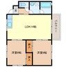 メゾン高千帆AB 2LDKの間取り