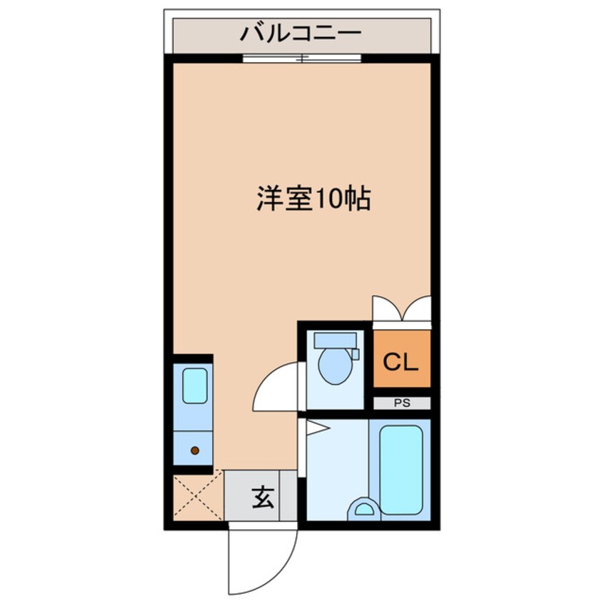 間取図 小野田線・長門本山線/目出駅 徒歩5分 2階 築25年