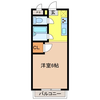 間取図 クラウン西の浜