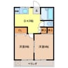 サンハイツ（厚狭） 2DKの間取り
