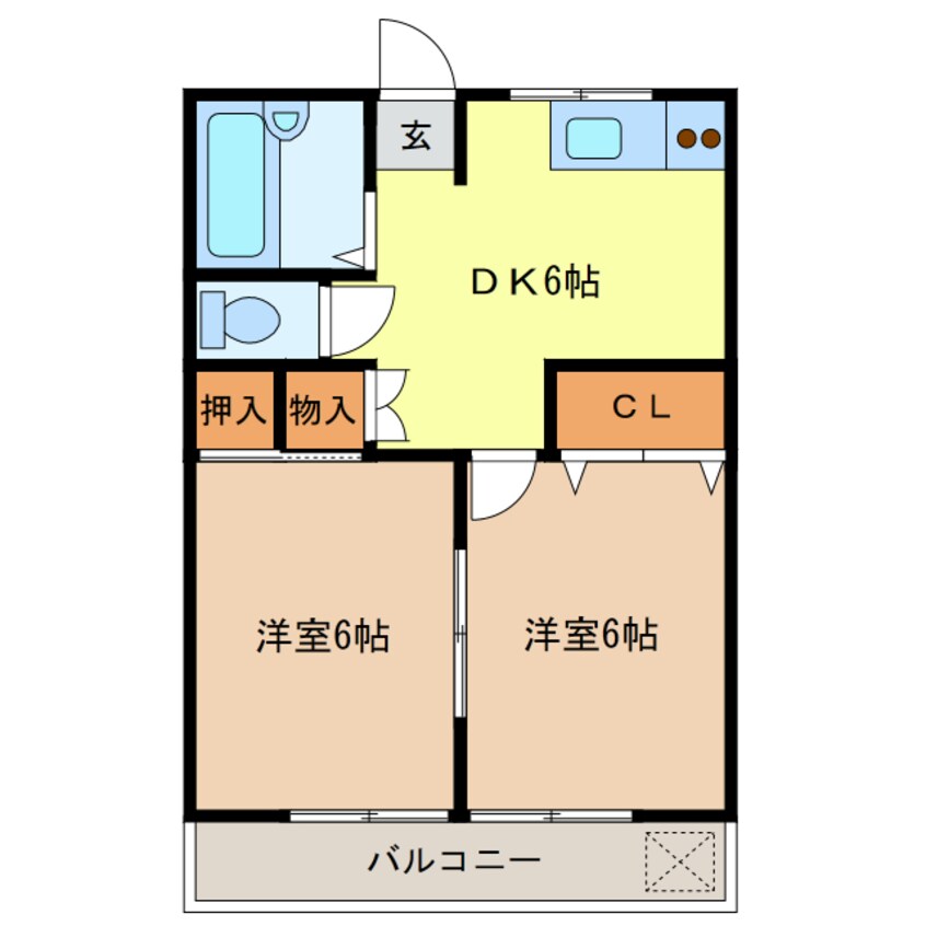 間取図 サンハイツ（厚狭）