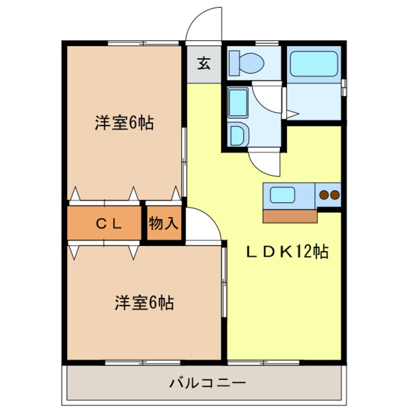 間取図 ハイツコスモ