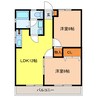 ハイツコスモ 2LDKの間取り