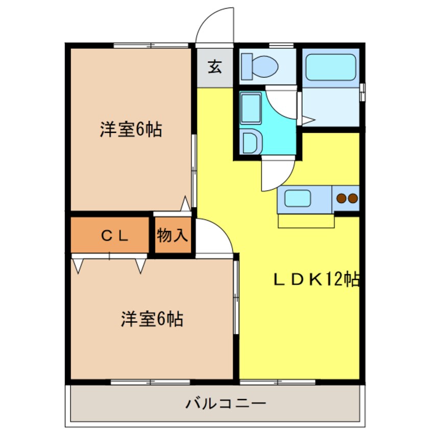 間取図 ハイツコスモ