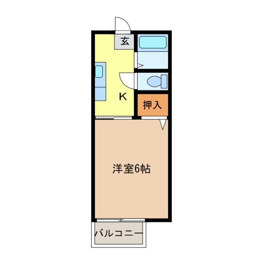 間取図 シティハイム高下Ｂ棟