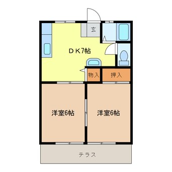 間取図 須恵ハイツA棟