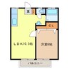 シティハイツK 1LDKの間取り