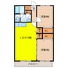 ビバライフ若山 2LDKの間取り