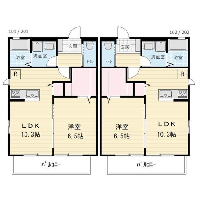間取り図 Fortune Hill R