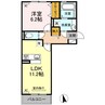 アヴァンティ　コート 1LDKの間取り