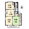 シャーメゾン東割　Ａ棟 3Kの間取り