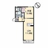 シャーメゾン　ルシエル 1LDKの間取り