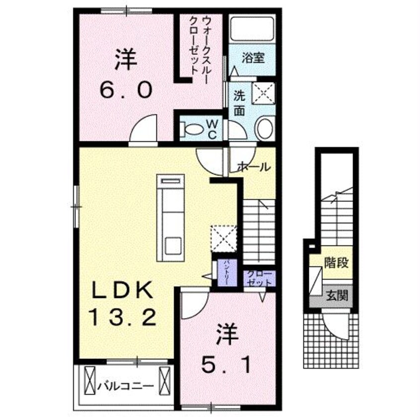 間取図 ＢＥＳＴ　ＨＯＵＳＥ　Ⅱ　Ｂ