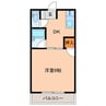 蔵重ハイツ 1DKの間取り