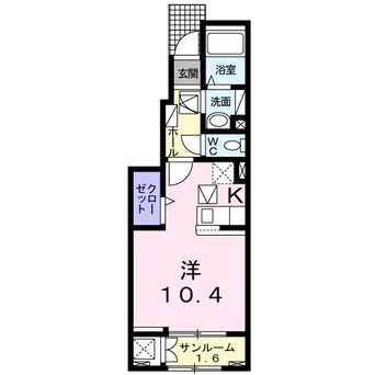 間取図 プレジールＡＢ