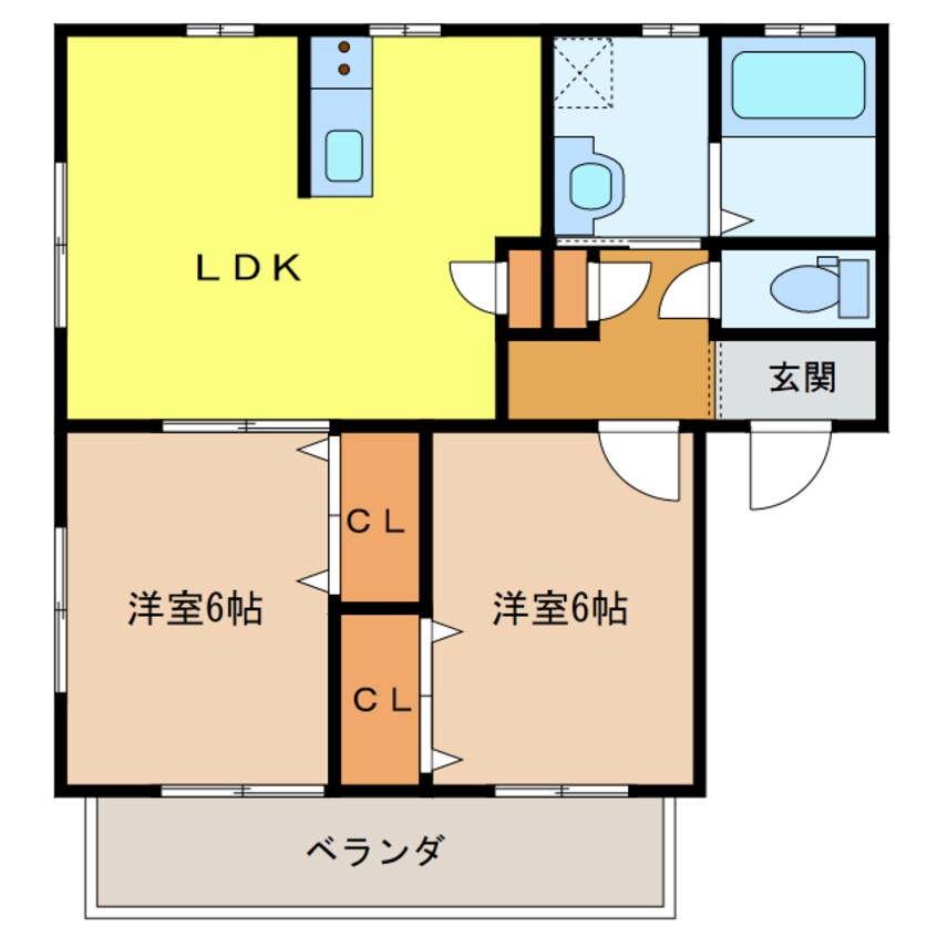 間取図 ルーレルハイムⅠ