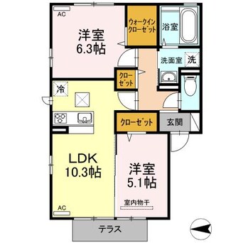 間取図 D-roomモンテ