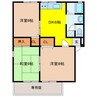 カムールアッシュ　Ａ棟 3DKの間取り