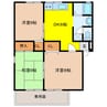 カムールアッシュ　Ａ棟 3DKの間取り