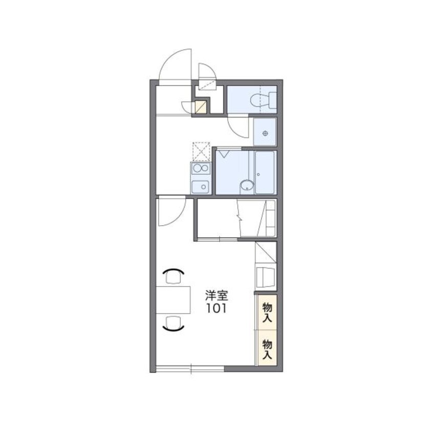 間取図 レオパレスＨＩＲＯ