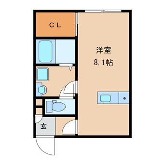 間取図 パステル東須恵