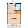 ルネサンス 1Kの間取り