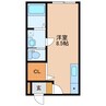 ドマーニ東須恵 1Rの間取り