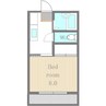 ルミエール泉 1Kの間取り