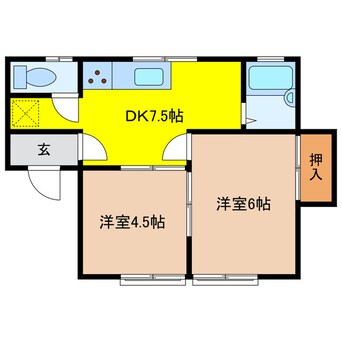 間取図 ロイヤルパレス埴生