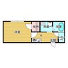 メイプル東須恵 1Kの間取り